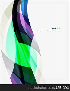 Modern creative curve background with copy space. Vector template background for workflow layout, diagram, number options or web design
