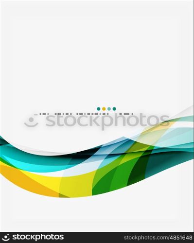 Modern creative curve background with copy space. Vector template background for workflow layout, diagram, number options or web design