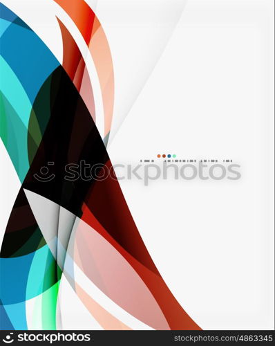 Modern creative curve background with copy space. Vector template background for workflow layout, diagram, number options or web design