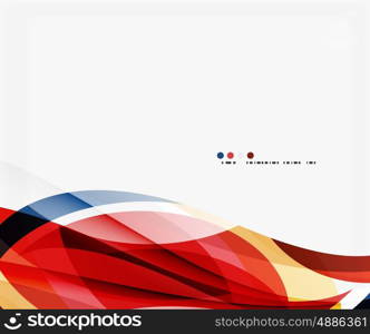 Modern creative curve background with copy space. Vector template background for workflow layout, diagram, number options or web design