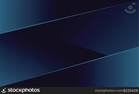 Modern dark blue overlap abstract background with shiny lines layers. Texture with light blue triangle element decoration. Vector illustration for modern presentation background