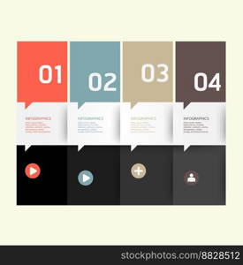 Modern design template can be used for infograph vector image