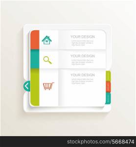 Modern Design template. Can be used for infographics, numbered banners, graphic or website layout, vector.