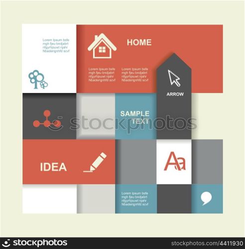 Modern Design template. Graphic or website layout vector.