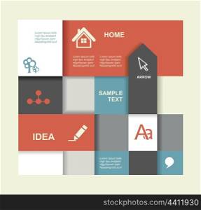 Modern Design template. Graphic or website layout vector.