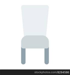 Modern dining chair with backrest.