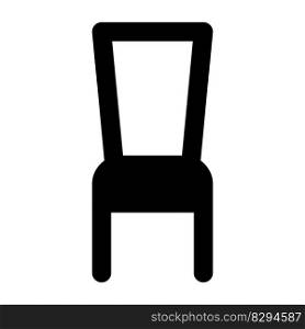 Modern dining chair with backrest.