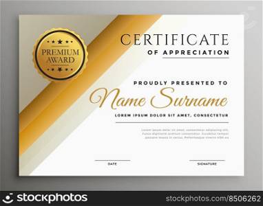 modern diploma certificate template in stylish theme