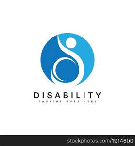 modern Disabled people support logo