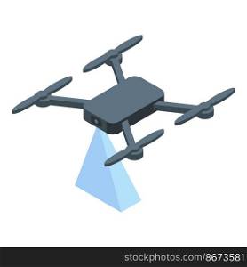 Modern drone icon isometric vector. Social program. Cms development. Modern drone icon isometric vector. Social program