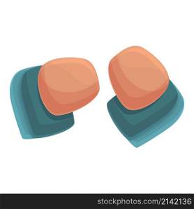 Modern earplugs icon cartoon vector. Medical protection. Noise ear plug. Modern earplugs icon cartoon vector. Medical protection