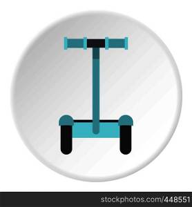 Modern ecological transport icon in flat circle isolated vector illustration for web. Modern ecological transport icon circle