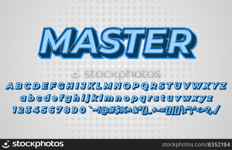 Modern editable text style effect. Editable font style. Vector Illustration