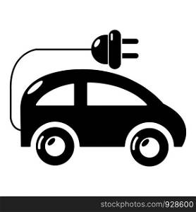 Modern electric car icon. Simple illustration of electric car vector icon for web design. Modern electric car icon, simple style