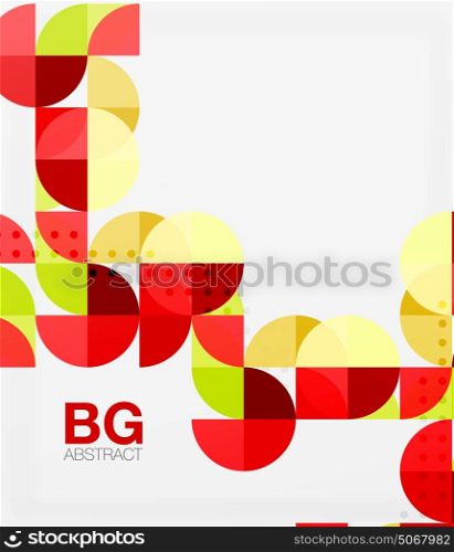Modern elegant geometric circles abstract background. Modern elegant geometric circles abstract background. Vector template background for workflow layout, diagram, number options or web design