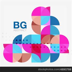 Modern elegant geometric circles abstract background. Vector template background for workflow layout, diagram, number options or web design