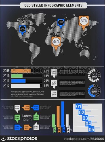 Modern elements of info graphics. World Map / Information Graphics/abstract modern bubble