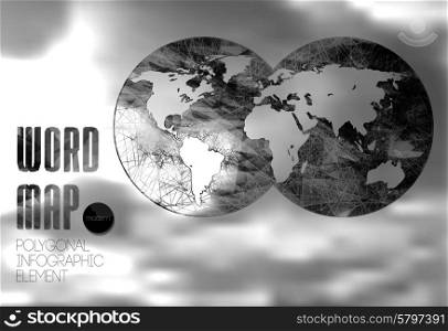 Modern elements of info graphics. World Map . Modern elements of info graphics