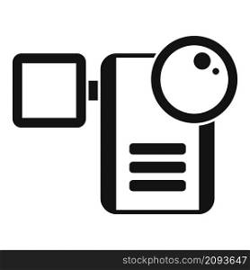 Modern family camcorder icon simple vector. Video camera. Film movie. Modern family camcorder icon simple vector. Video camera