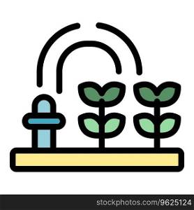 Modern farm icon outline vector. Drone system. Digital future color flat. Modern farm icon vector flat
