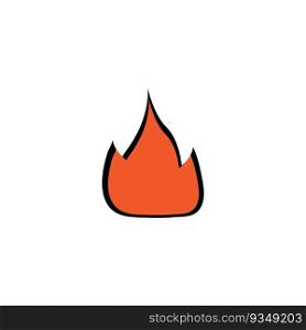 Modern fire logo or icon design