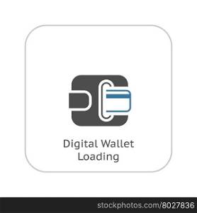Modern Flat Digital Wallet concept Illustration. Mobile banking, online finance, e-commerce banner template. For mobile app, web, banner, blog post.