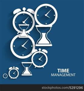 Modern Flat Time Management Vector Icon for Web and Mobile Application. Modern Flat Time Management Vector Icon for Web and Mobile