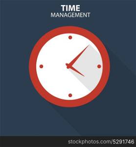 Modern Flat Time Management Vector Icon for Web and Mobile Application. Modern Flat Time Management Vector Icon for Web and Mobile