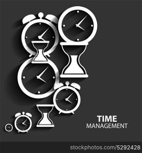 Modern Flat Time Management Vector Icon for Web and Mobile Application. Modern Flat Time Management Vector Icon for Web and Mobile Appli