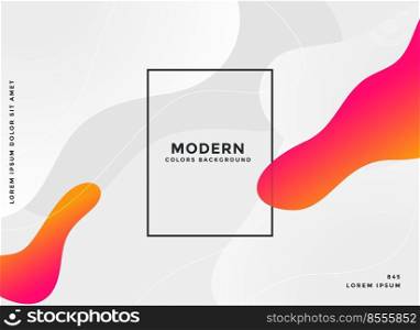 modern fluid abstract vibrant background design. modern fluid abstract vibrant background design vector