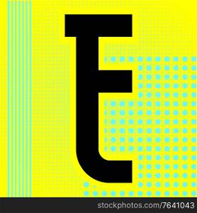 Modern font. Trendy alphabet, black vector letter E on a bright background.. Modern font. Trendy alphabet, black vector letter on a bright background.