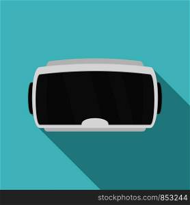 Modern game goggles icon. Flat illustration of modern game goggles vector icon for web design. Modern game goggles icon, flat style