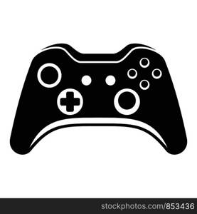 Modern gamepad icon. Simple illustration of modern gamepad vector icon for web design isolated on white background. Modern gamepad icon, simple style