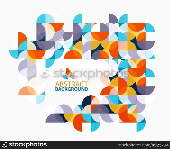 Modern geometric abstract background, circles on white. Modern geometric abstract background, circles on white. Vector template background for workflow layout, diagram, number options or web design