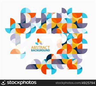 Modern geometric abstract background, circles on white. Modern geometric abstract background, circles on white. Vector template background for workflow layout, diagram, number options or web design