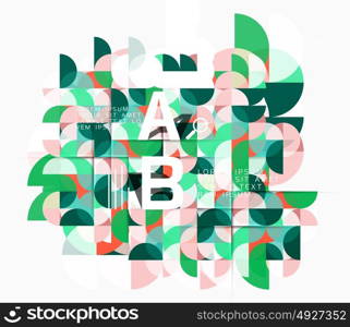 Modern geometric abstract background, circles on white. Modern geometric abstract background, circles on white. Vector template background for workflow layout, diagram, number options or web design