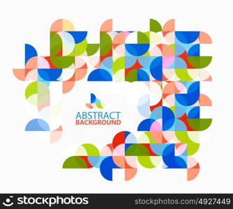 Modern geometric abstract background, circles on white. Modern geometric abstract background, circles on white. Vector template background for workflow layout, diagram, number options or web design