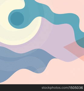 Modern geometric abstract background. Vector