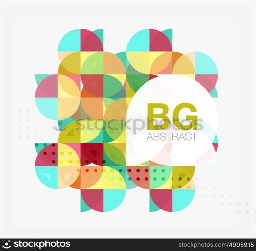 Modern geometric circle abstract background. Modern geometric circle abstract background. Vector template background for workflow layout, diagram, number options or web design