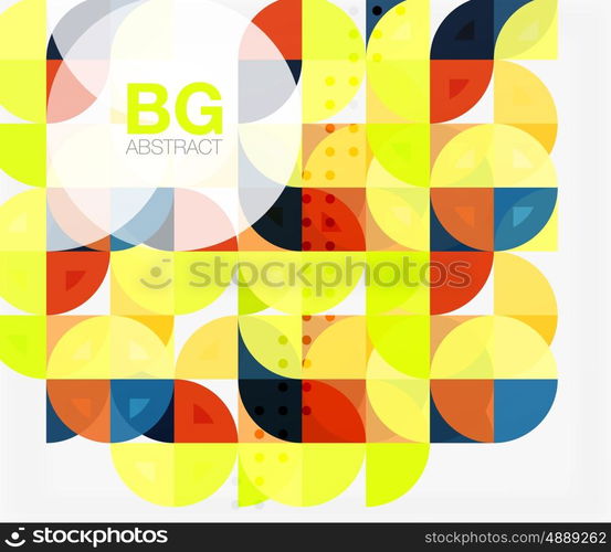 Modern geometric circle abstract background. Vector template background for workflow layout, diagram, number options or web design