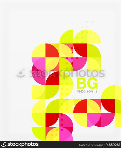 Modern geometric circle abstract background. Vector template background for workflow layout, diagram, number options or web design
