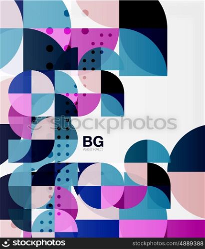 Modern geometric circle abstract background. Vector template background for workflow layout, diagram, number options or web design