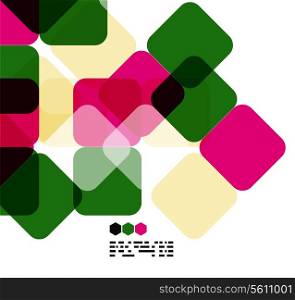 Modern geometric design template on white. Abstract background with copy space