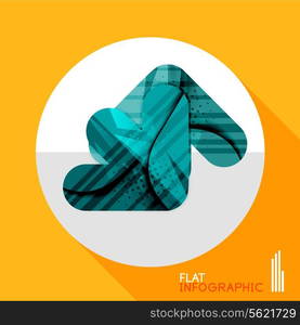 Modern geometric infographic in trendy flat style. Business abstract layout collection