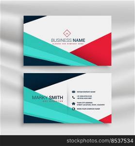 modern geometric style business card template