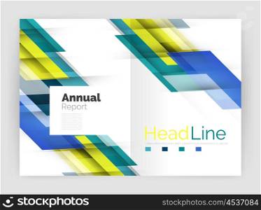 Modern geometric templates. Business flyer brochure or annual report covers. Modern geometric templates. Business flyer brochure or annual report covers. Vector illustration