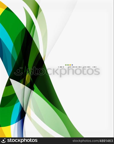 Modern geometric wavy shapes on light. Vector template background for workflow layout, diagram, number options or web design