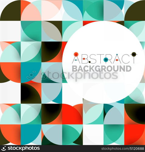 Modern geometrical abstract background circles. Modern geometrical abstract background - circles. Business or technology presentation design template, brochure or flyer pattern, or geometric web banner