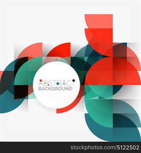 Modern geometrical abstract background circles. Modern geometrical abstract background - circles. Business or technology presentation design template, brochure or flyer pattern, or geometric web banner