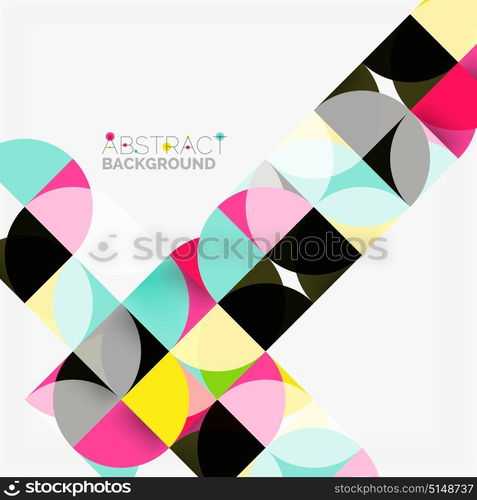 Modern geometrical abstract background circles. Modern geometrical abstract background - circles. Business or technology presentation design template, brochure or flyer pattern, or geometric web banner